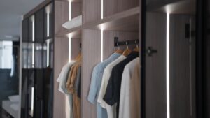 Built-in wardrobe lighting